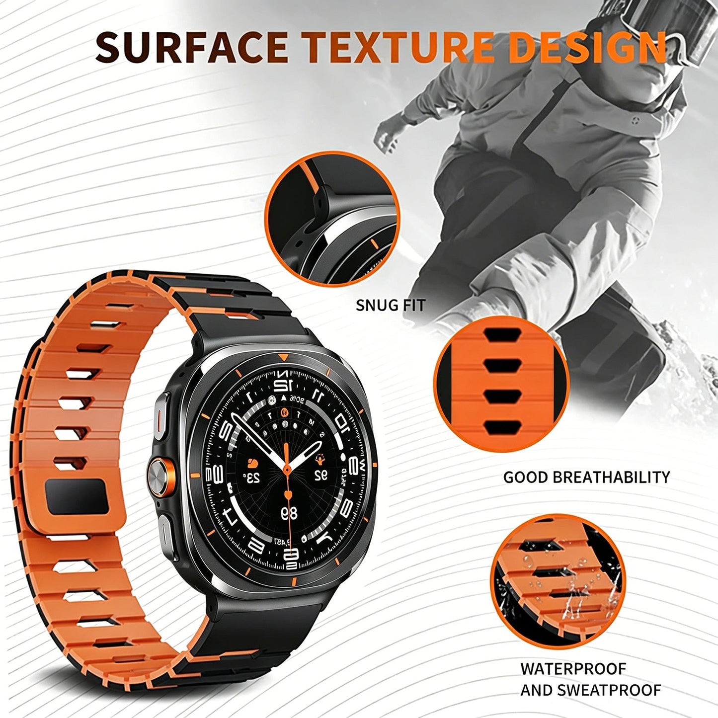 Arc Dual-Tone Sport Band For Samsung Galaxy Watch