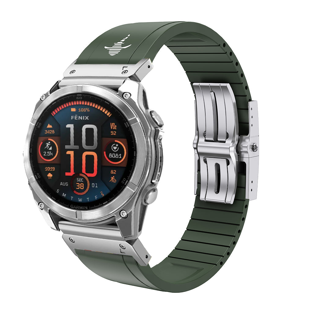 The Shark — Fine Watchmaking Grade FKM Garmin Watch Band