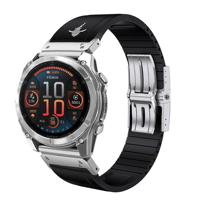 The Shark — Fine Watchmaking Grade FKM Garmin Watch Band