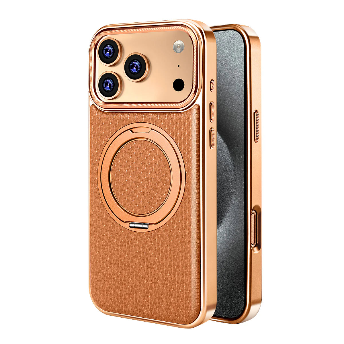 Luxury Leather MagCase with Rotating Bracket Holder