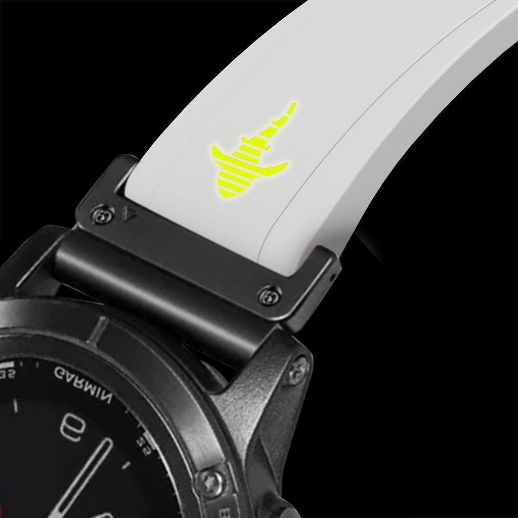 The Shark — Fine Watchmaking Grade FKM Garmin Watch Band