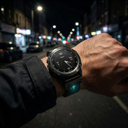 The Shark — Fine Watchmaking Grade FKM Garmin Watch Band