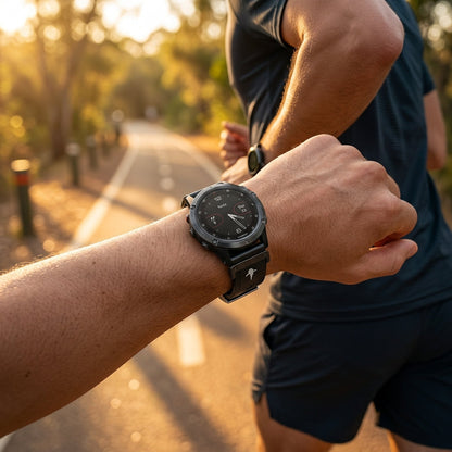 The Shark — Fine Watchmaking Grade FKM Garmin Watch Band
